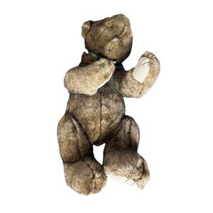 Vintage 2004 Boyds Collection Ltd Brown Teddy Bear Fully Jointed Head Down